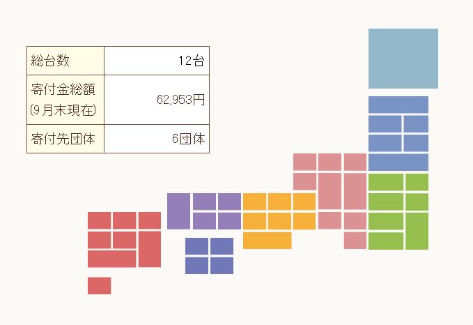 チャリティー自動販売機ＭＡＰ