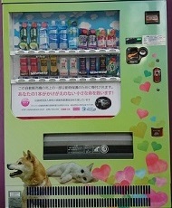保護猫保護犬の寄付型自動販売機1